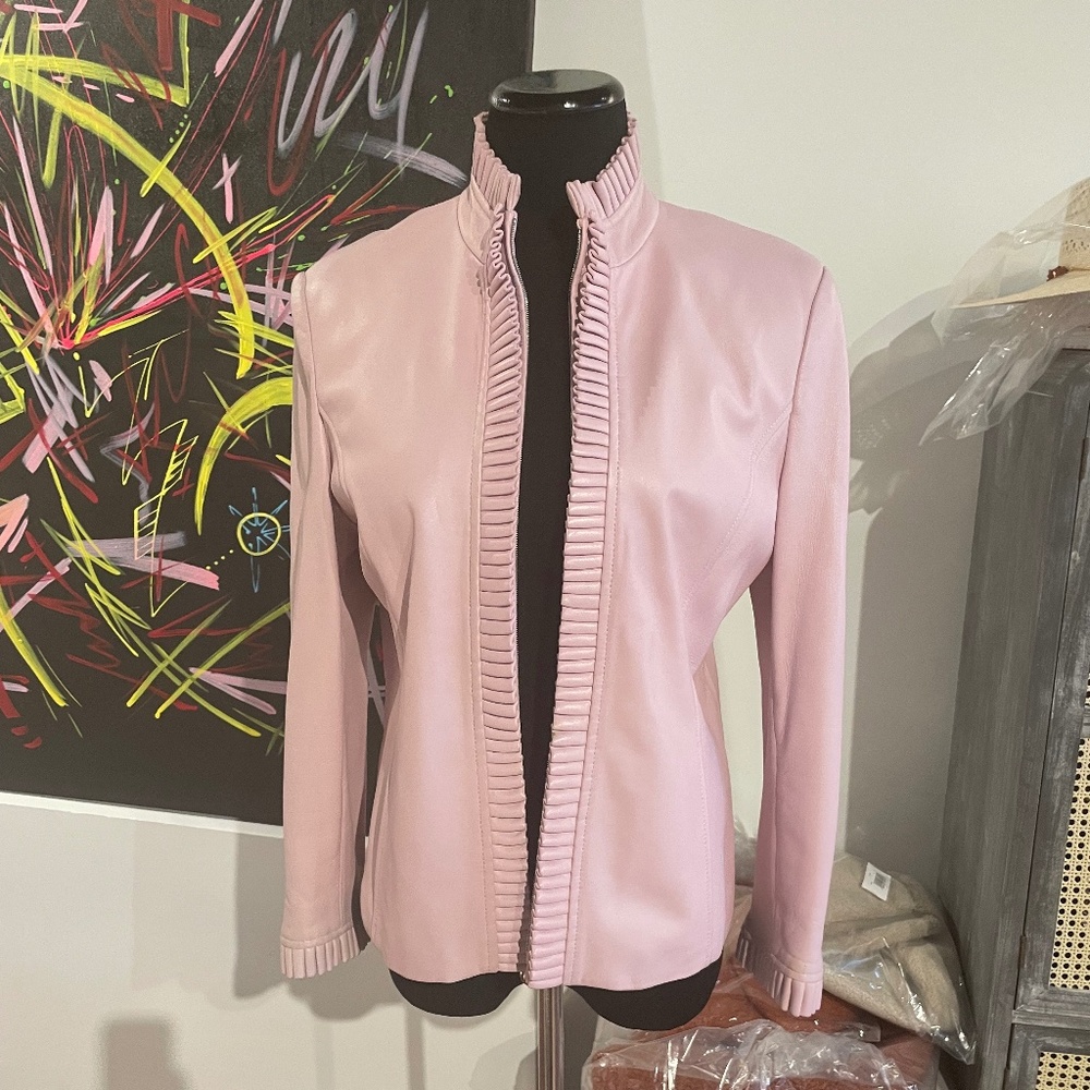 St. John Sport Leather Jacket